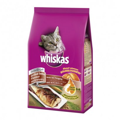 Whiskas รสปลาซาบะย่าง [ 1.2 kg ]