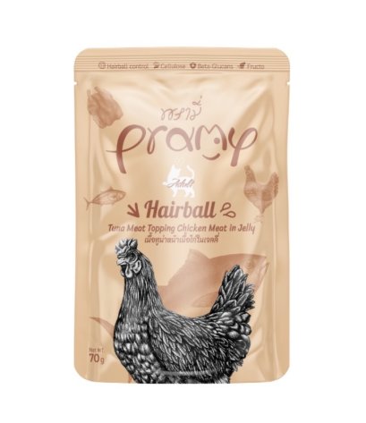 Pramy เพาซ์แมว รสทูน่าไก่เยลลี่ 70g.