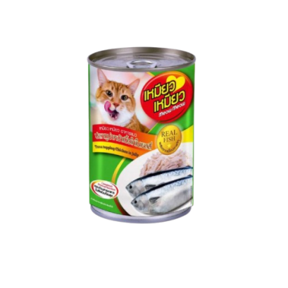 เหมียว เหมียว_รสปลาทูน่าหน้าเนื้อไก่ในเยลลี่ 400g.