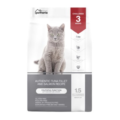 Petheria_สูตรแมวสูงวัย1.5kg