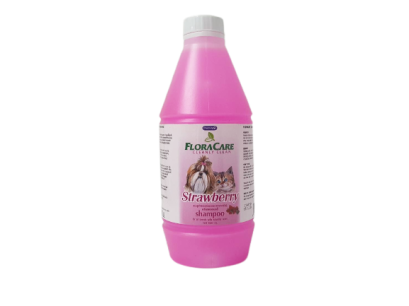แชมพู Flora Care สำหรับสุนัขและแมว / กลิ่นสตอเบอรี่ 1000 มล.