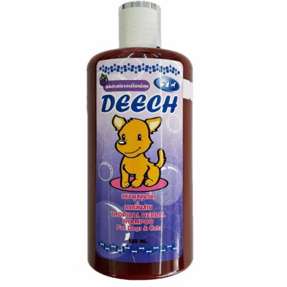 Deech dog&amp;cat shampoo_สูตรมังคุดรักษาโรคผิวหนัง 250ml