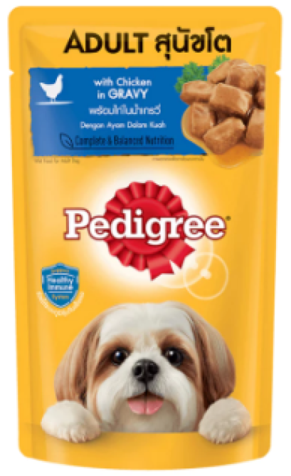 Pedigree pouch - รสไก่ชิ้นในน้ำซอส [130g]