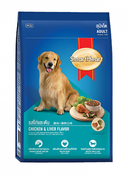 SmartHeart หมาโต รสไก่และตับ [1.5kg]