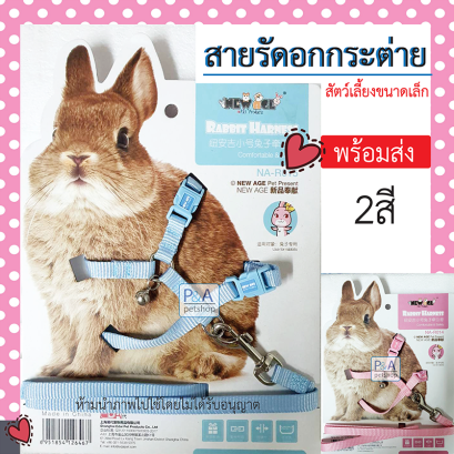 ์New Age _สายจูงกระต่าย สัตว์ฟันแทะ [สีฟ้า]