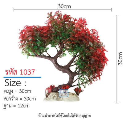 ต้นไม้ตกแต่งตู้ปลา _รหัส 1037  / Size สูง20-35cm