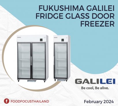FUKUSHIMA GALILEI  FRIDGE GLASS DOOR FREEZER
