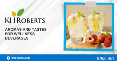 Aromas and Tastes for Wellness Beverages