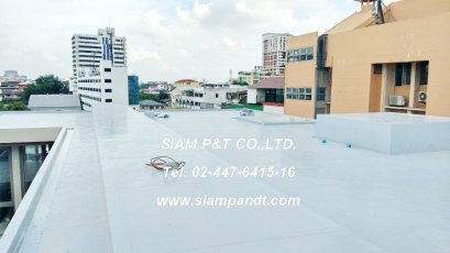 งานติดตั้งระบบซึมดาดฟ้าอาคาร ณ. ซอยปรีดีพนมยงค์ 41