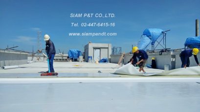 งานติดตั้งระบบกันซึม EVALON ณ.สถานีไฟฟ้าย่อยบางเลน จ.นนทบุรี