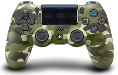 PS4 : DualShock 4 Green Camouflage