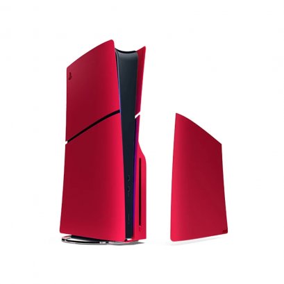 PS5 Slim : Console Cover - Volcanic Red