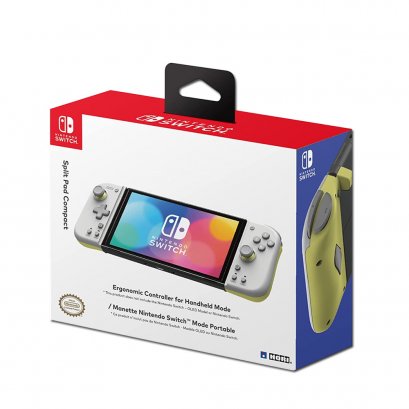 Nintendo Switch Split Pad Compact - Light Gray &amp; Yellow