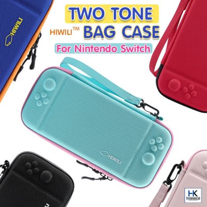 HIWILI™ กระเป๋า สำหรับ Nintendo Switch / Switch OLED TwoTone Edition Bag Case ดีไซน์สวย บางเพียง 4Cm. ไม่ทับปุ่มจอย