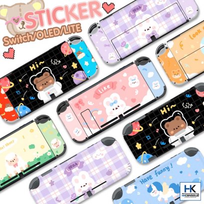 Sticker Nintendo Switch / Switch OLED / LITE สติกเกอร์ติดกันรอยรอบเครื่อง 