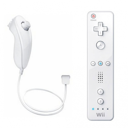 Remote + Nunchuk WII (จอยรีโมท และ ตัวควบคุมทิศทาง)
