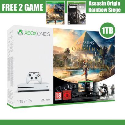 XBOX ONE S 1 TB - ชุดฟรี 2 เกม Assasin Creed Origin + Rainbow Siege