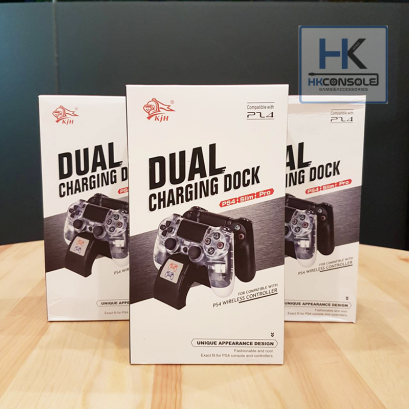 KJH แท่นชาร์จจอย PS4 ชาร์จได้พร้อมกัน 2 จอย พร้อมไฟบอกสถานะ ดีไซน์เท่ ทันสมัย
