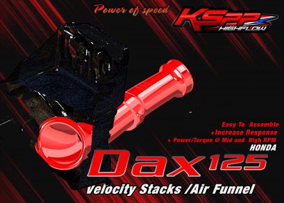 Dax125 ปากแตร /  Velocity stack -ปากแตรDax125  -Intake air pipe Dax125  -Velocity stack Dax125 - AirFunnelDax125[HONDA]