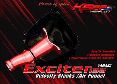 Exciter 155VVA ปากแตร /  Velocity stack -ปากแตรExciter 155VVA-Intake air pipeExciter 155VVA-Velocity stackExciter 155VVA - AirFunnel Exciter 155VVA  [Yamaha]