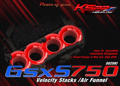 GSX-s750 ปากแตร /  Velocity stack -ปากแตรตรงรุ่น