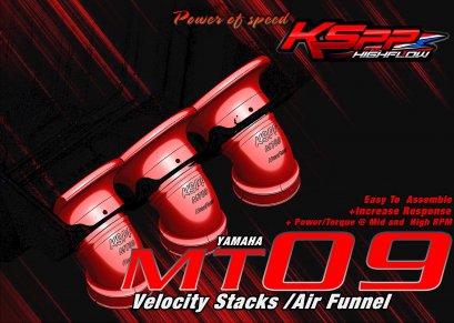 MT-09 ปากแตร /  Velocity stack -ปากแตรMT-09  -Intake air pipeMT-09  -Velocity stackMT-09  - AirFunnelMT-09   [2014-2020] [Yamaha]