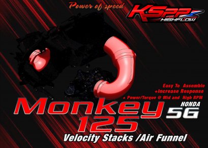 Monkey125 [5G] ปากแตร /  Velocity stack -ปากแตรMonkey125  -Intake air pipe Monkey125 -Velocity stackMonkey125 - AirFunnelMonkey125 [HONDA]