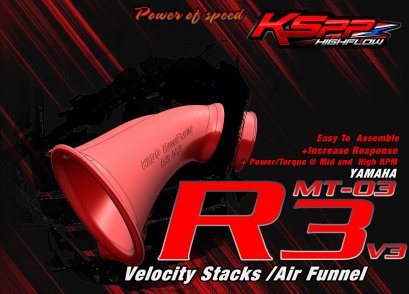 ปากแตรR3 V3 [MT03] Yamaha  Velocity stack R3 [KSPP]