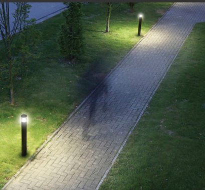 Bollard Luminaires 1xE27 H1.1M IP65