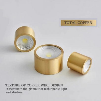 LED Copper Surface Mounted Downlight 7W