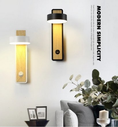 Wooden Modern LED Wall Lights