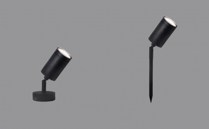 Lawn Lamp MUSE Circle 1xGU5.3 Black