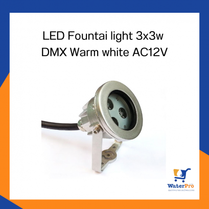 LED Fountai light 3x3w  DMX Warm white AC12V