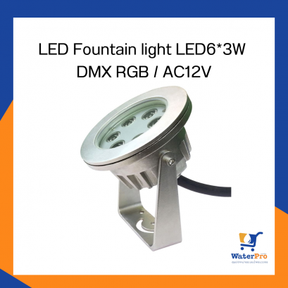 LED Fountain light LED6*3W DMX RGB / AC12V