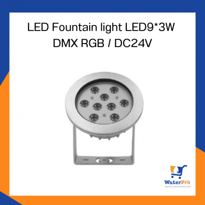 LED Fountain light LED9*3W DMX RGB / DC24V