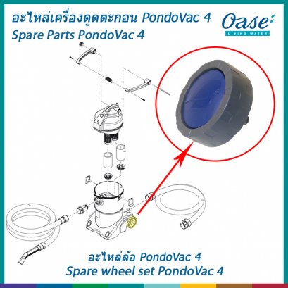 อะไหล่ล้อสำหรับเครื่องดูดตะกอน OASE รุ่น PondoVac 4