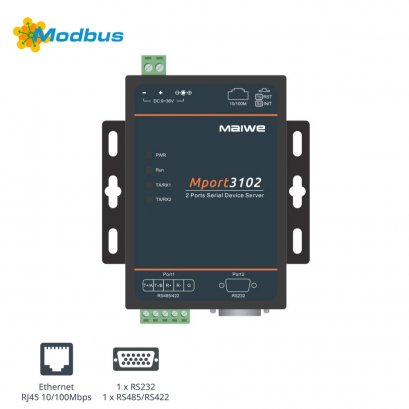 Mport3102 Serial Modbus Gateway Converter