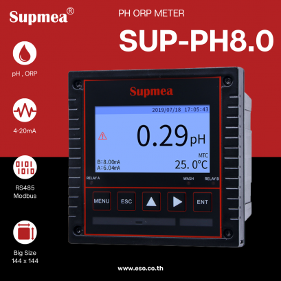 SUP-pH8.0 pH ORP meter controller