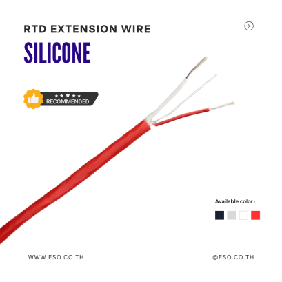 RTD Extention Wire SIlicone Red