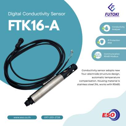 FTK16-A Industrial Water Conductivity Sensor EC RS485 Modbus
