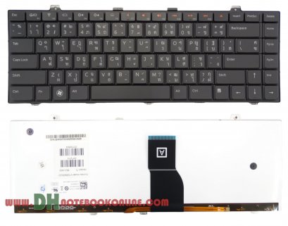 แป้นพิมพ์ คีย์บอร์ดโน๊ตบุ๊ค Dell Studio 15z 1450 1457 1458 Laptop Keyboard