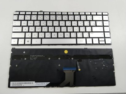 แป้นพิมพ์ คีย์บอร์ดโน๊ตบุ๊คK/B HP HP Envy 13-AD 13-AD010NR 13-AD1xx 13-AD173CL  Backlit สั้น  มีไฟ สีเงิน Laptop Keyboard