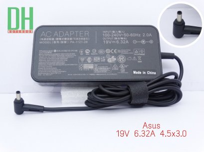 อแดปเตอร์ สายชาร์จ โน๊ตบุ๊ค ASUS 19V 6.32A [ 4.5*3.0 ] Laptop Charger Adapter ของแท้ 120W
