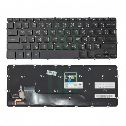 แป้นพิมพ์ คีย์บอร์ดโน๊ตบุ๊ค Dell XPS 13 Laptop Keyboard มีไฟ