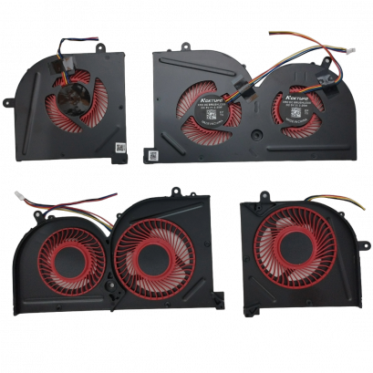 พัดลมระบายความร้อนแล็ปท็อป โน๊ตบุ๊ค MSI Stealth Pro GS63 GS73 6RF 7RE 7RG 6K2, MS-17B Laptop Cooling Fan