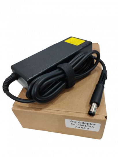 HP 19V 4.74A 7.4*5.0 สำหรับ HP Elitebook 8440p, 8440w, 8460p, 8460w, 8470p,HP Pavilion DV3, DV4, DV5, DV6, DV7,HP Compaq CQ35, CQ40, CQ45, CQ50, CQ55, CQ60, CQ70