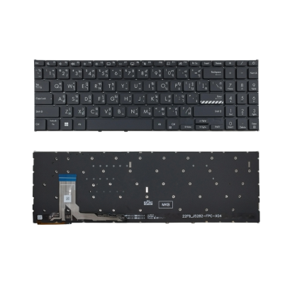 อะไหล่คีย์บอร์ด OEM คุณภาพสูงสำหรับ ASUS Vivobook Go 15 E1504, E1504F, E1504FA, E1504G, E1504GA, Vivobook 15 X1503, X1504, M1503, M1504 และ Vivobook 15X/16X K3504, M3504, S3504, K3605, M3605 มีไฟ Backlight