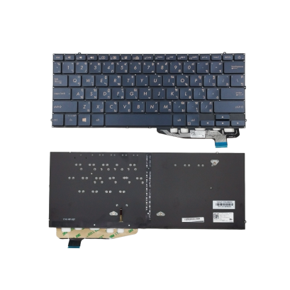 อะไหล่คีย์บอร์ดโน๊ตบุ๊ค ASUS ZenBook UX391U, UX391UA, UX391F, UX391FA คุณภาพสูง Layout TH/US QWER Standard พร้อมไฟ Backlight สำหรับเปลี่ยนและซ่อมแซม
