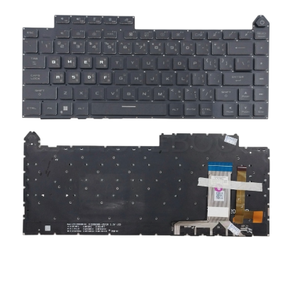 อะไหล่ OEM คุณภาพสูง คีย์บอร์ด ASUS ROG Strix Scar G16 / G614J / G614JU / G614JV / G614JZ / G614JI และ ROG Strix G634 Series พร้อม RGB Backlit, Layout TH/US, สำหรับซ่อมและทดแทน