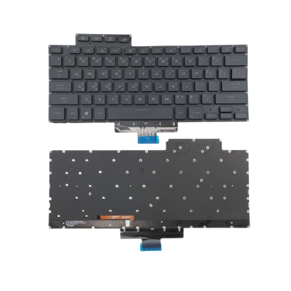 คีย์บอร์ดอะไหล่ OEM คุณภาพสูง สำหรับโน๊ตบุ๊ค ASUS ROG Zephyrus M16 และ G15 ใช้ทดแทนหรือซ่อมได้ตรงรุ่น มาพร้อมไฟ Backlit สีขาว ปุ่ม Shift ฝั่งซ้ายใหญ่กว่า Caps Lock ออกแบบแบบ Chiclet วัสดุ ABS แข็งแรง ไม่มีเฟรม ใช้งานง่าย เหมาะกับงานทั่วไปและการเล่นเกม  ผล